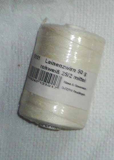Linen 25/2 1/2 bleached 50 Gramm